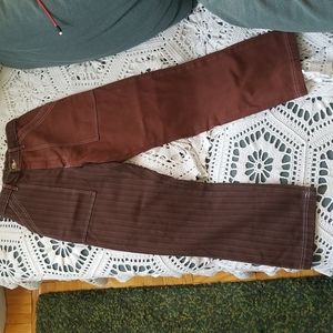 NWOT Big Bud Press work pants brown stripe size small